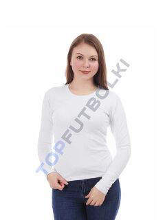 Белый лонгслив женский